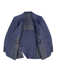 Blazer Burberrys wool caro xanh đậm – có đệm vai – độ mới 95%