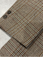 Blazer dạ nâu kẻ caro | 2 cúc cổ điển dáng chuẩn | độ mới 95% [BLZ-02.T1.01]