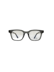 Mắt kính thời trang độ mới 98% Chrome Hearts gọng trong suốt xám khói họa tiết bạc