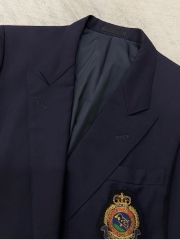 Blazer Burberrys | Wool tối màu 4 cúc kim loại cổ điển | độ mới 90%