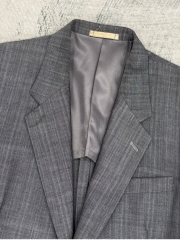 Blazer No Brand | Polyester tối 2 cúc lót nửa | độ mới 95%