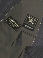 Blazer Burberrys wool caro xanh đậm – có đệm vai – độ mới 95%