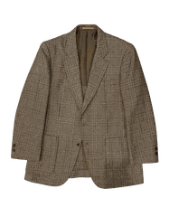 Blazer dạ nâu kẻ caro | 2 cúc cổ điển dáng chuẩn | độ mới 95% [BLZ-02.T1.01]