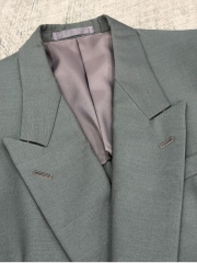 Blazer No Brand | Polyester tối 4 cúc không xẻ | độ mới 95%