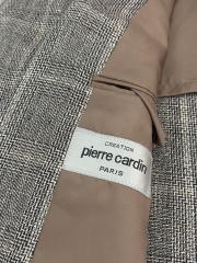 Blazer PIERRE CARDIN - Độ mới 95% caro xám, dáng gọn nhẹ lịch lãm