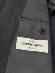 Blazer Pierre Cardin - Độ mới 95% wool sọc chì, form chuẩn công sở