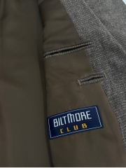 Blazer BILTMORE CLUB | Dạ caro nâu xám sáng 2 cúc không xẻ tà | độ mới 95% [BLZ-01.T2.14]