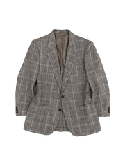 Blazer PIERRE CARDIN - Độ mới 95% caro xám, dáng gọn nhẹ lịch lãm