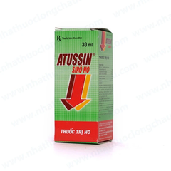 Siro ho Atussin  hỗ trợ giảm các triệu chứng cảm ho (Hộp 1 chai x 30ml)