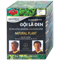 Dầu gội nhuộm đen tóc Matrix gội là đen (hộp 10 gói x 25ml)