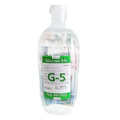 Dịch truyền Glucose 5% Fresenius Kabi điều trị thiếu hụt carbohydrat (chai x 500ml)