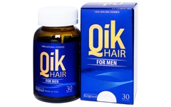 Viên uống Qik Hair For Men giúp giảm rụng tóc, hói đầu ở nam giới (hộp 1 chai x 30 viên)