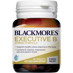 Viên uống Blackmores Executive B Stress Formula hỗ trợ giảm mệt mỏi (chai 62 viên)
