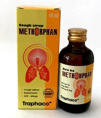 Siro ho Methorphan dùng trong ho khan, ho do dị ứng, ho do cảm cúm (hộp 1 chai x 60ml)