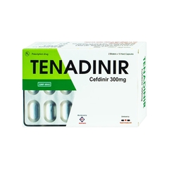 Thuốc Tenadinir 300mg điều trị nhiễm khuẩn ở mức độ nhẹ và vừa (hộp 2 vỉ x 10 viên)
