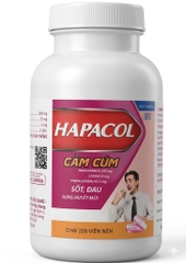 Thuốc Hapacol cảm cúm điều trị sốt, cảm, sung huyết mũi (Chai x 200 viên)