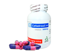Viên nang Cefadroxil PP điều trị các nhiễm khuẩn thể nhẹ và trung bình (chai x 100 viên)
