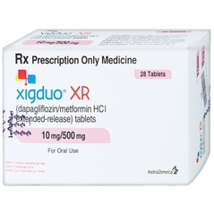 Thuốc Xigduo XR 10mg/500mg điều trị đái tháo đường tuýp 2 (hộp 4 vỉ x 7 viên)