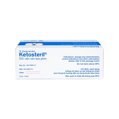 Thuốc Ketosteril phòng ngừa và điều trị suy thận mạn (hộp 5 vỉ x 20 viên)