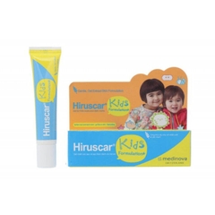 Gel bôi sẹo cho bé Hiruscar Kids Medinova (hộp 1 tuýp x 10g)