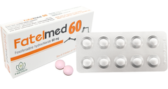 Thuốc Fatelmed 60 điều trị viêm mũi dị ứng, mày đay (hộp 3 vỉ x 10 viên)