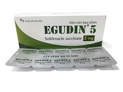 Thuốc Egudin 5mg điều trị triệu chứng tiểu không tự chủ (hộp 3 vỉ x 10 viên)