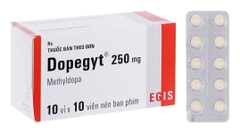 Thuốc Dopegyt 250mg điều trị tăng huyết áp (hộp 10 vỉ x 10 viên)