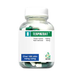Thuốc Terpinzoat làm loãng đờm và hỗ trợ điều trị các triệu chứng ho (chai x 100 viên)