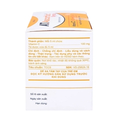 Dung dịch uống A.TAscorbic Syrup 100mg/5ml bổ sung vitamin C (hộp 30 ống x 10ml)