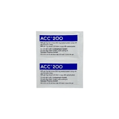 Bột pha dung dịch uống ACC 200 tan đàm trong bệnh lý hô hấp (hộp 50 gói x 3g)