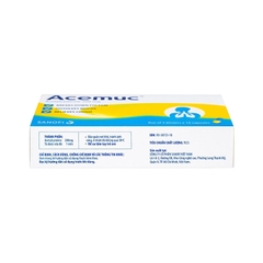 Thuốc Acemuc 200mg Sanofi long đàm, tiêu nhầy, giảm ho (hộp 3 vỉ x 10 viên)