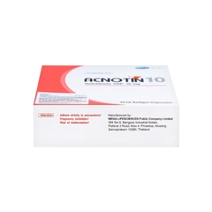 Thuốc Acnotin 10mg  điều trị mụn trứng cá nặng (hộp 3 vỉ x 10 viên)