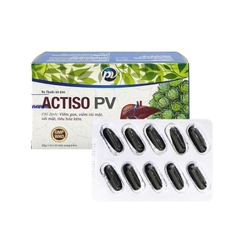 Thuốc Actiso PV điều trị viêm gan, viêm túi mật (hộp 5 vỉ x 10 viên)