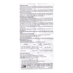 Thuốc Adazol 400mg Dược 3-2 điều trị nhiễm ký sinh trùng đường ruột (hộp 1 vỉ x 1 viên)