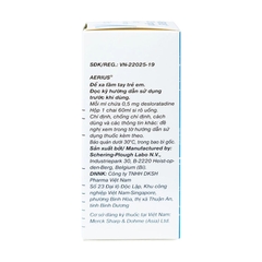 Siro Aerius 0.5mg/ml điều trị các triệu chứng viêm mũi dị ứng, mề đay (chai 60ml)