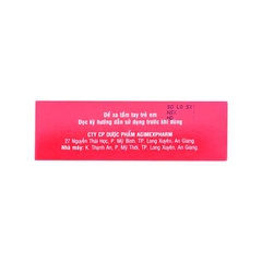 Thuốc Agdicerin 50mg điều trị triệu chứng các bệnh thoái hóa khớp hông, gối (hộp 3 vỉ x 10 viên)