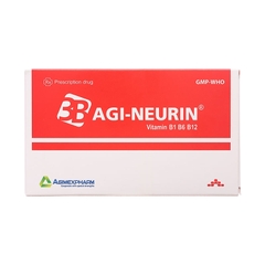 Thuốc Agi-Neurin điều trị và dự phòng thiếu vitamin B1, B6, B12 (hộp 10 vỉ x 10 viên)