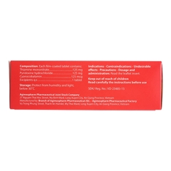 Thuốc Agi-Neurin điều trị và dự phòng thiếu vitamin B1, B6, B12 (hộp 10 vỉ x 10 viên)