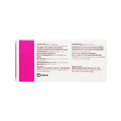 Thuốc Alphachymotrypsin Glomed điều trị phù nề sau chấn thương, phẫu thuật, bỏng (hộp 2 vỉ x 10 viên)