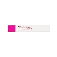 Thuốc Alphachymotrypsin Glomed điều trị phù nề sau chấn thương, phẫu thuật, bỏng (hộp 2 vỉ x 10 viên)