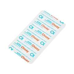 Thuốc Alpha Chymotrypsine Choay Sanofi điều trị phù nề sau chấn thương, phẩu thuật, bỏng (hộp 2 vỉ x 15 viên)