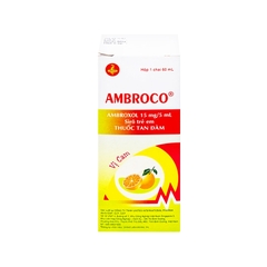 Siro Ambroco hỗ trợ tan đàm trong bệnh lý hô hấp (hộp 1 chai x 60ml)