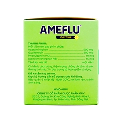 Thuốc Ameflu Day Time giảm các triệu chứng cảm lạnh và cảm cúm (hộp 2 túi x 5 vỉ x 2 viên)