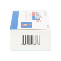 Apitim 5 trị tăng huyết áp, đau thắt ngực (hộp 3 vỉ x 10 viên)