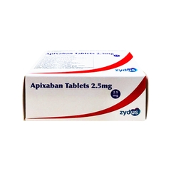 Thuốc Apixaban Tablets 2.5 mg dự phòng nguy cơ đột quỵ và tắc mạch hệ thống (hộp 3 vỉ x 10 viên)