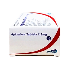 Thuốc Apixaban Tablets 2.5 mg dự phòng nguy cơ đột quỵ và tắc mạch hệ thống (hộp 3 vỉ x 10 viên)