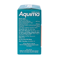 Thuốc Aquima hỗ trợ điều trị các triệu chứng khó tiêu, ợ nóng, đầy hơi (hộp 20 gói x 10ml)