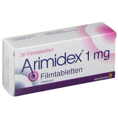 Thuốc Arimidex 1mg AstraZeneca điều trị ung thư vú tiến triển (hộp 2 vỉ x 14 viên)