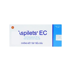 Thuốc Aspilets EC 80mg phòng ngừa nhồi máu cơ tim, đột quỵ (hộp 10 vỉ x 10 viên)