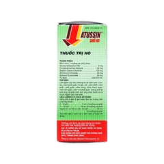 Siro ho Atussin  hỗ trợ giảm các triệu chứng cảm ho (Hộp 1 chai x 30ml)
